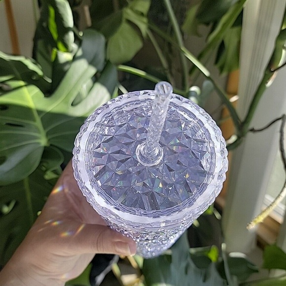 Starbucks 2024 Holidays Clear Gem Plastic Cold Cup 24oz NEW Iridescent Tumbler - Picture 2 of 3